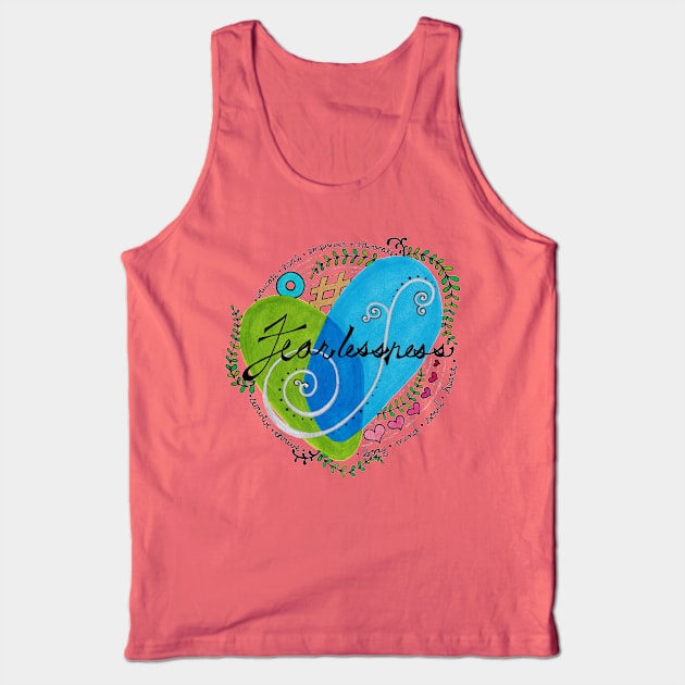 Fearlessness Tank Top by colleen.rose.art